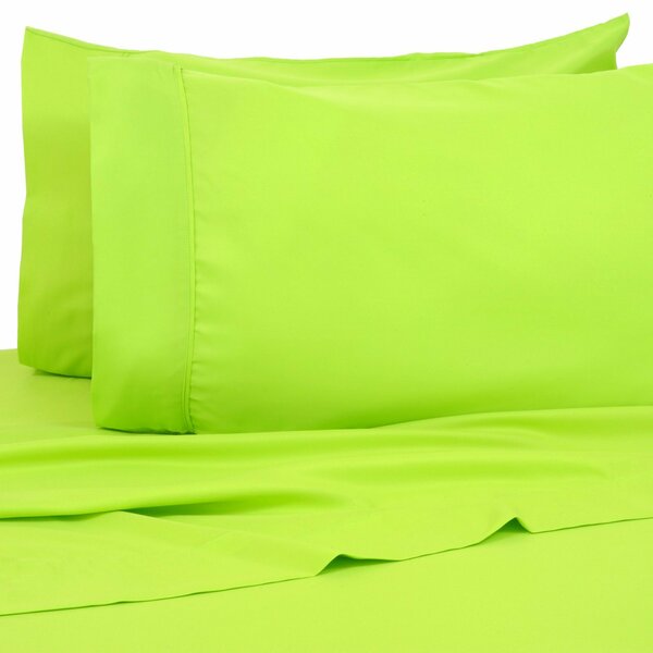 Premier Colorful Bright 4 pc Microfiber Sheet Sets - King - Lime Green 1128KGLG